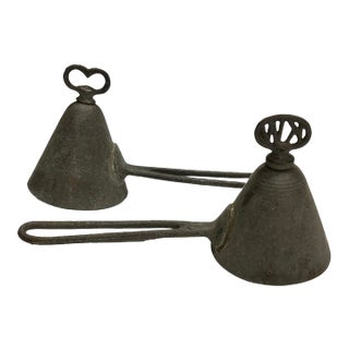 Antique Ice Cream Scoop Set/2 For Sale
