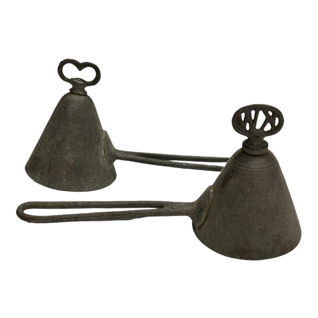 Antique Ice Cream Scoop Set/2 For Sale