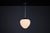 Black Bauhaus Opaline and Bakelite Pendant Lamp, Czech Republic, 1950s For Sale - Image 8 of 9