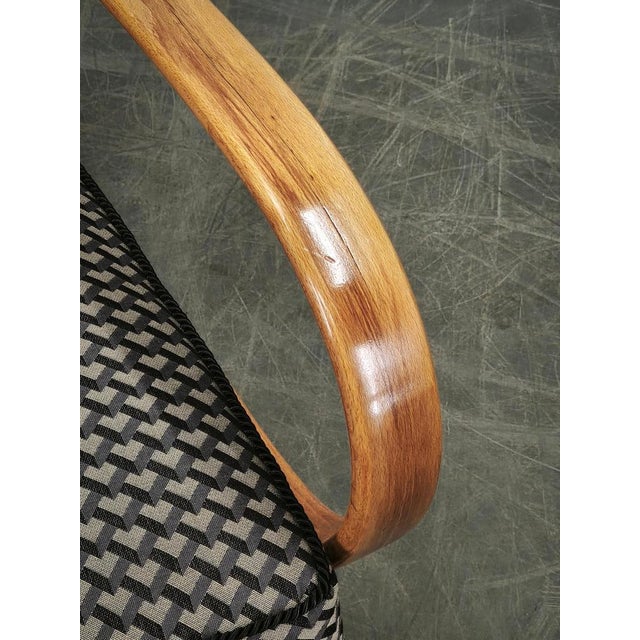 Art Deco Armchair by Jindrich Halabala, Former Czechoslovakia, 1940s For Sale - Image 9 of 12
