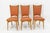 Mid-Century Dining Chairs in Beech and Red Moleskine, France, 1950s, Set of 6 For Sale - Image 10 of 13