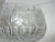 1980s Crystal Clear Industries Cut Glass Engrave Flowers & Crosshatch Large Bowl For Sale - Image 4 of 7