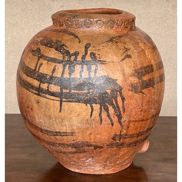 Early 18th Century 18th Century Handmade Terracotta Olive Jar, Vase With Two Handles, Spain For Sale - Image 5 of 10