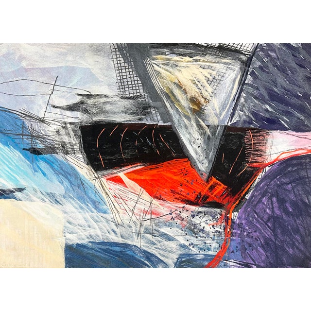 A soft painting tapestry titled "Torso In Tension" by Argentinian-Israeli artist Calman Shemi (born 1939). Composed of...
