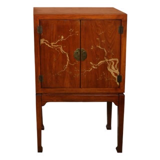 Vintage Chinoiserie Bar or Small Media Cabinet For Sale