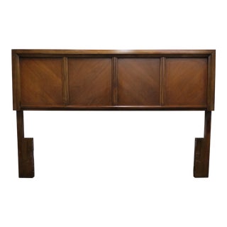 Modern Walnut Queen Headboard For Sale