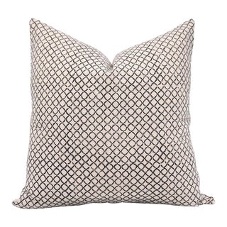 Fabdivine Traditional Block Print Pillow Cover 14x36 Inch Duck Canvas-Kabutar Jaal For Sale