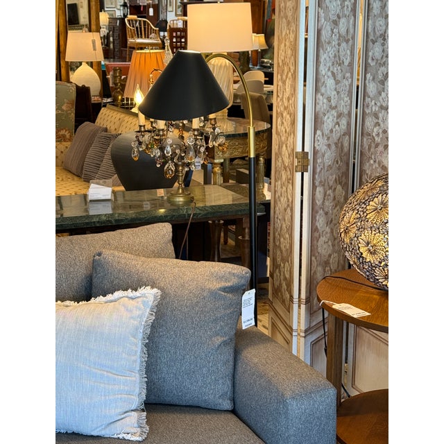 Crate & Barrel Arching Floor Lamp For Sale - Image 12 of 12