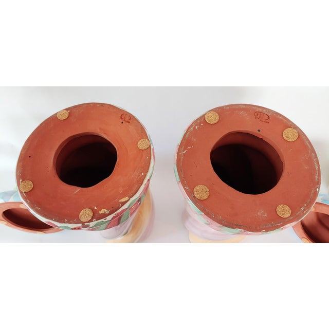 1990s Mackenzie Childs Ceramic Modular Shelf Pieces- Set of 4 For Sale - Image 4 of 13