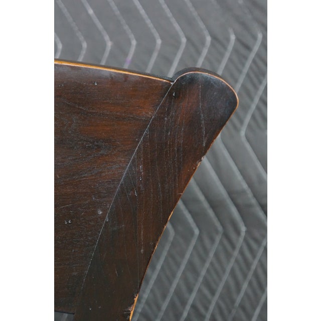 Baker Furniture Biedermeier Directoire Style Mahogany & Blue Velvet Side Chair For Sale - Image 10 of 18