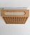 Swedish Pine and Textile Flush Mount by Alda, 1970s For Sale - Image 3 of 15