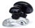 Glass Vintage Seguso Murano Label Black Shiitake or Portobello Mushrooms Italian Art Glass Paperweight Sculpture For Sale - Image 7 of 10