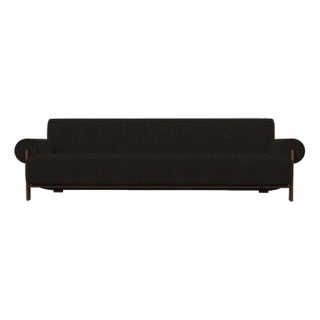 Modern Paloma Sofa in Famiglia 53 Fabric and Smoked Oak by Collector For Sale