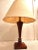 Vintage Restoration Hardware Teak Table Lamp For Sale - Image 11 of 12