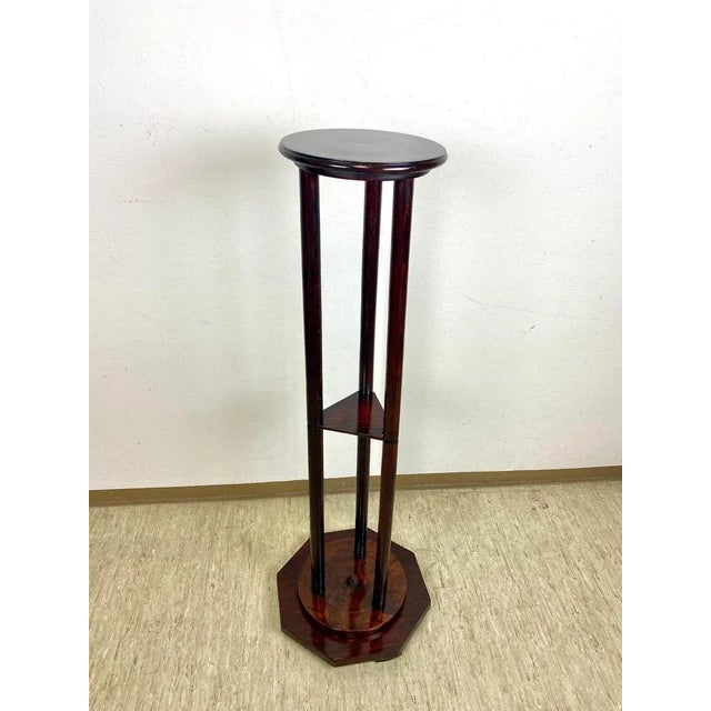 Wood Art Nouveau Bentwood Pedestal, Austria, 1900s For Sale - Image 7 of 10