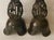 1940s 1940s Japanese Bronze Candle Stands/Holders a Pair For Sale - Image 5 of 7