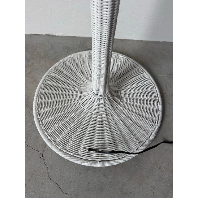 Gervasoni “Spin L” Sculptural Woven Wicker Floor Lamp by Michael Sodeau For Sale - Image 10 of 12