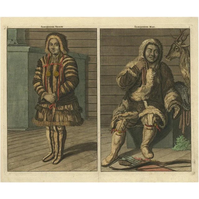 Cornelis de Bruijn, Samoyedic People of Northern Russia, 1700, Print For Sale - Image 5 of 5