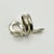 1990s Vintage Southwestern Boho Chic Figurative Sterling Silver Snake Ring - Size 6 For Sale - Image 10 of 12