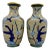 Cloisonne Vases, a Pair - Early to Mid 20th Century For Sale