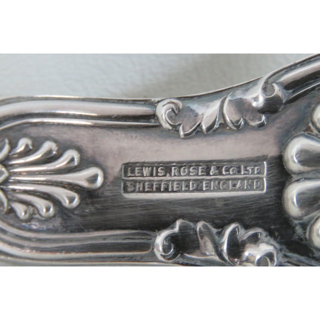 Mid 20th Century Lewis Rose and Co LTD Sheffield England Silverplate Ladle Scrollwork Motif For Sale - Image 9 of 11