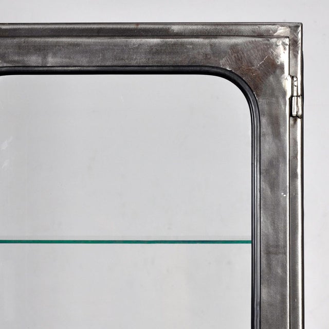 Vintage Iron and Glass Display Cabinet, 1970s For Sale - Image 9 of 11