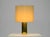 Vintage Brass Table Lamp with Wild Silk Shade from Vereinigte Werkstätten Collection, 1970s For Sale - Image 10 of 18