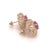 Diamond Ruby Earrings 14 Karat Yellow Gold 3.64 TCW Certified For Sale - Image 15 of 18