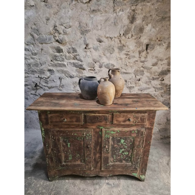 18th Century Rustic French Walnut Buffet Cabinet For Sale - Image 16 of 18