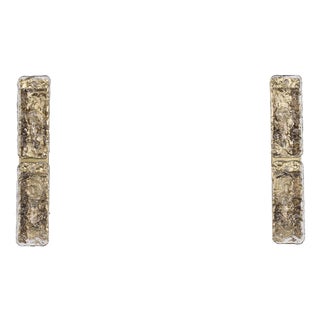 Large Murano Glass Wall Sconces, 1970s, Set of 2 For Sale