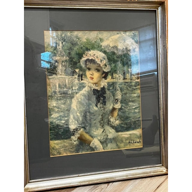 Mid 20th Century "In Central Park"print by Cherry Jeffe Huldah For Sale In New York - Image 6 of 8