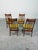 Wood Danish Style Mid Century Dining Chairs, Set of 4, in Knoll Fabric For Sale - Image 7 of 12