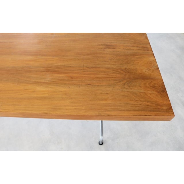 Brown Vintage Industrial Conference Table, 1960s For Sale - Image 8 of 13