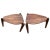 Mid Century Modern Walnut Ottomans - Set of 2 For Sale - Image 4 of 4
