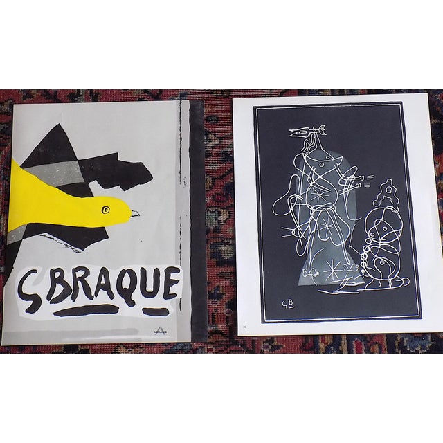 1960s Vintage Mid 20th C. Modern Georges Braque Abstract Lithographs - Set of 9 For Sale - Image 5 of 8