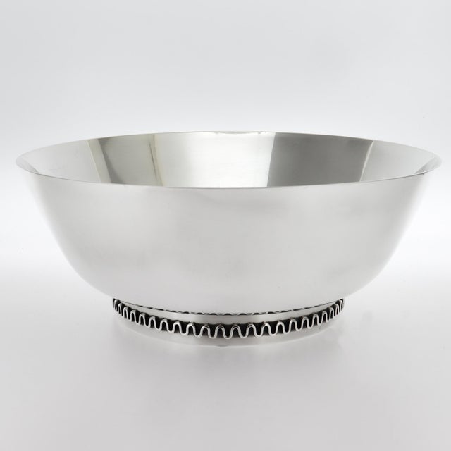 Vintage Sigvard Bernadotte Georg Jensen Modernist Sterling Silver Bowl No. 904 For Sale - Image 11 of 15