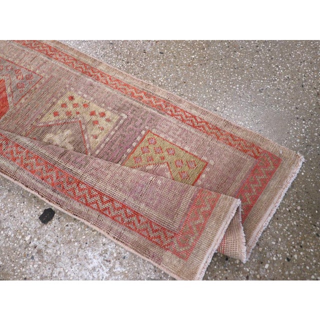 Galerie Shabab Collection Early 20th Century Handmade East Turkestan Saph Khotan Runner For Sale - Image 9 of 10