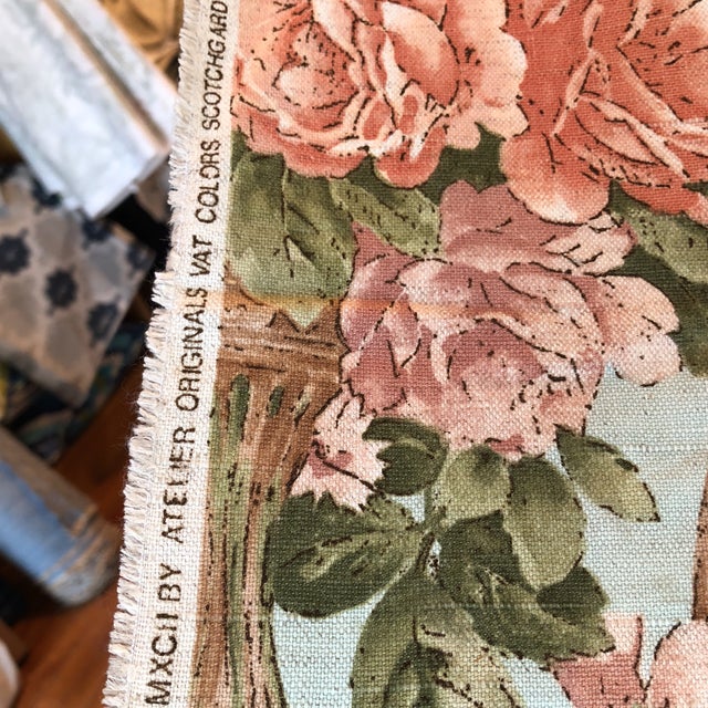2000 - 2009 Atelier Originals Floral Fabric - 3 Yards For Sale - Image 5 of 6