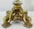 Italian Rococo Style Gilt Metal and Cut Glass Candle Holder, a Pair For Sale - Image 10 of 11