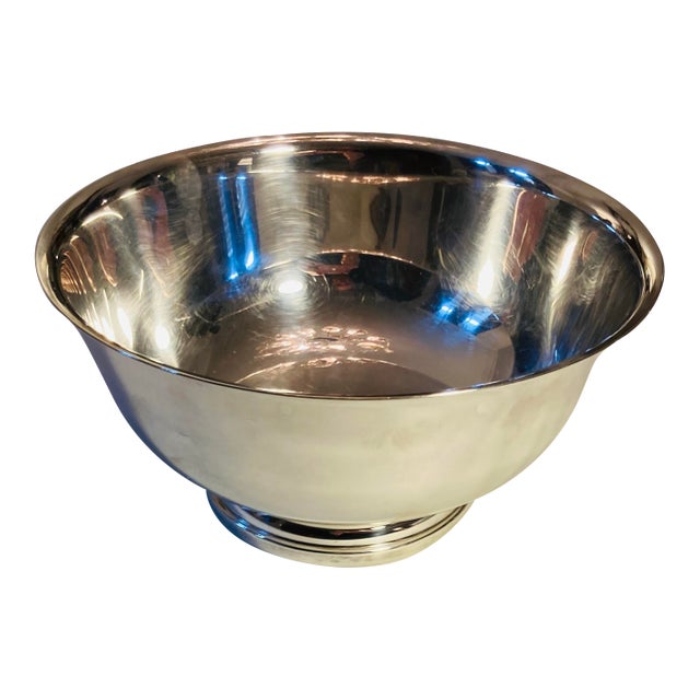 1980s Classic Gorham Large Silver Plate Revere Bowl For Sale