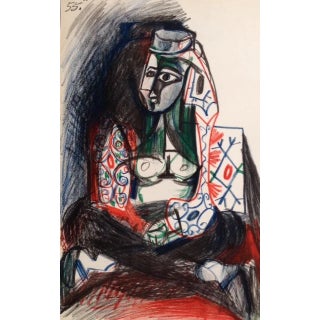 Picasso Sketchbook Carnet De La Californie Print Dated 26 /11/1955 For Sale