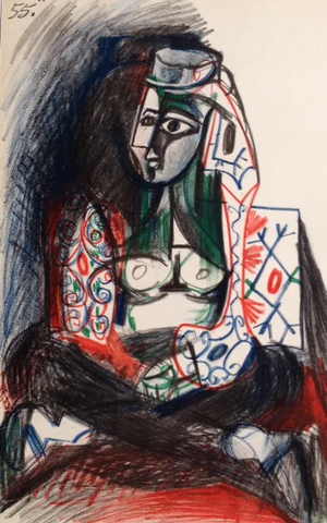 Picasso Sketchbook Carnet De La Californie Print Dated 26 /11/1955