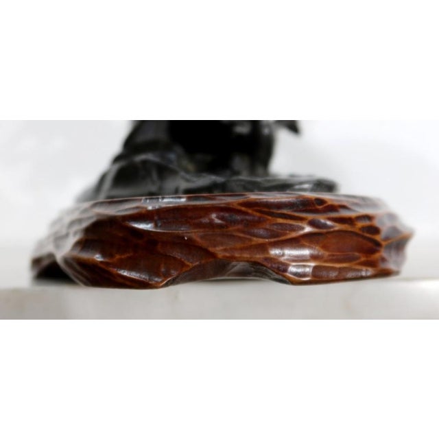 The Peasant Trapping the Bird Under His Hat, 20th-century, Bronze For Sale - Image 14 of 18