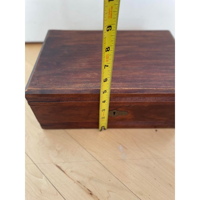Antique Mahogany Writing Box For Sale - Image 4 of 12