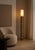 Not Yet Made - Made To Order Handcrafted Ceramic Floor Lamp in Black Obsidian Gloss Glaze with Linen Lampshade by Artem Zakharchenko-Halytskyi For Sale - Image 5 of 7