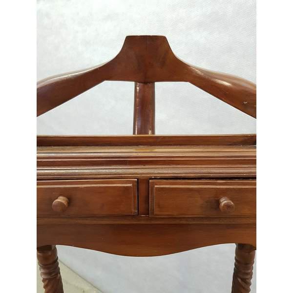 Vintage Gentleman S Wooden Valet Stand Suit Rack Clothing Hanger Butler Chairish