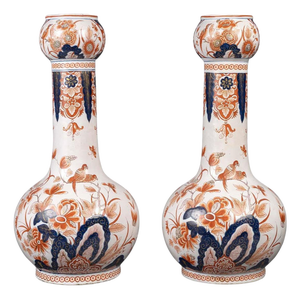 Vases in Glazed Terracotta, Samson, 19th Century or Early 20th Century., Set of 2