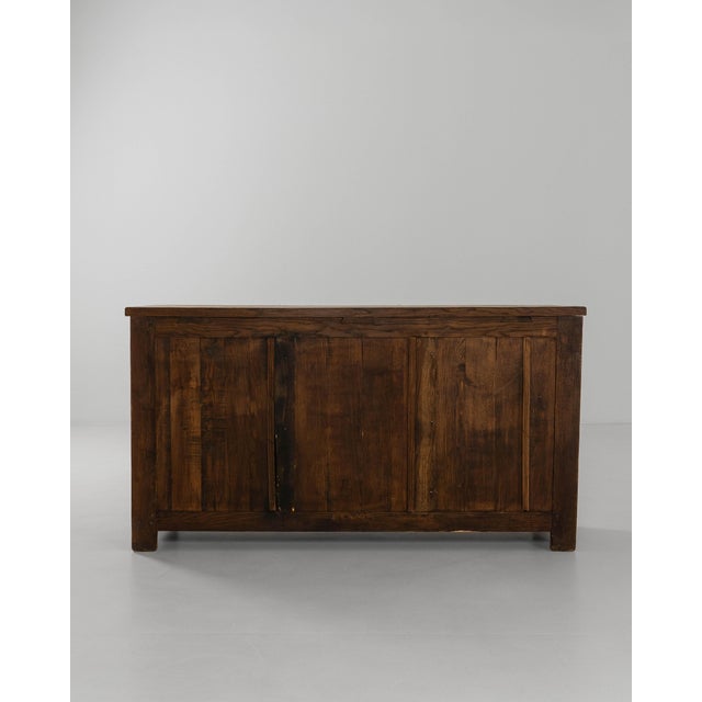 1970s French Baroque Oak Buffet With Iron Hardware For Sale - Image 14 of 18