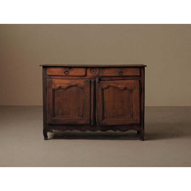 Rustic Antique French Provincial Oak Buffet, 1800s For Sale - Image 3 of 18