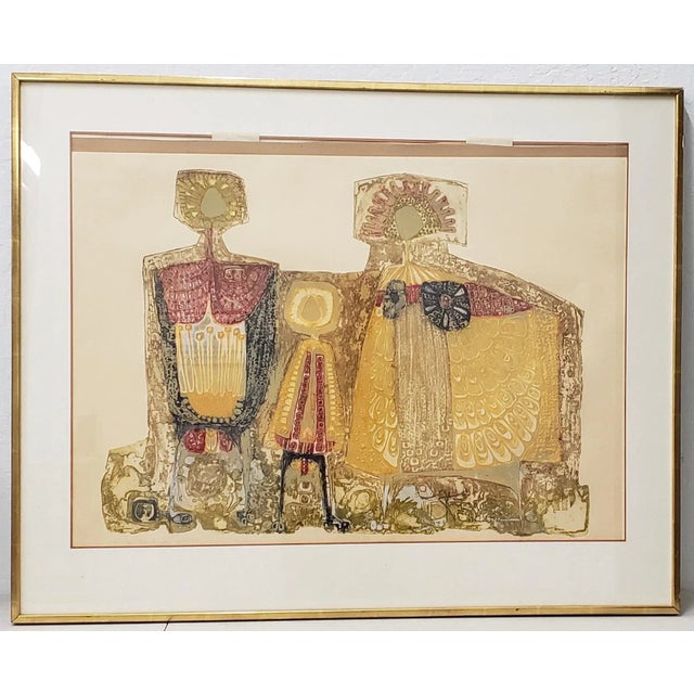 Mid Century Modern "Family Group" Etching With Aquatint 1970 For Sale - Image 12 of 12